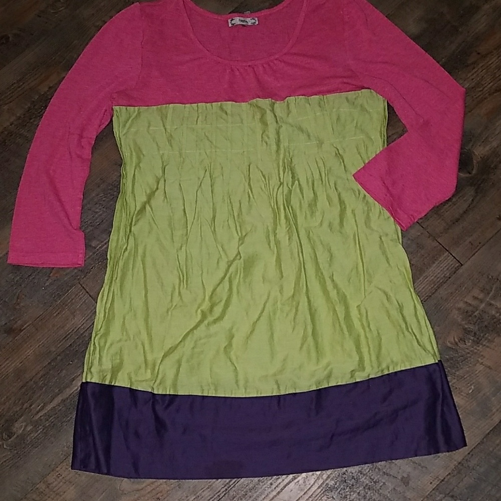 Inspire long shirt tunic/dress sz L girls